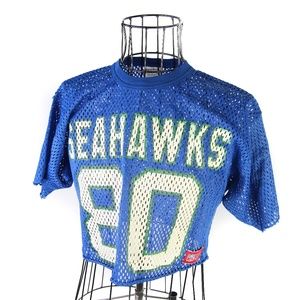 Vtg Seattle Seahawks Mesh Half Jersey